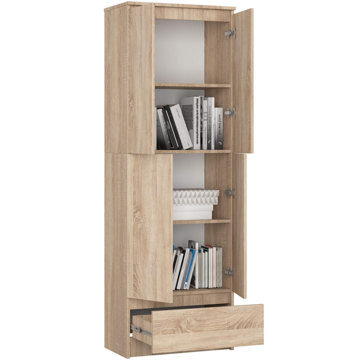 MEHRZWECKSCHRANK Sonoma-Eiche 60x180x35 cm - Sonoma Eiche, Holzwerkstoff (60/180/35cm) - Akord