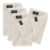 GÄSTEHANDTUCH 4ER SET AUS 100 % BAUMWOLLE SENSE - Creme, Textil (30/50cm) - Schöner Wohnen