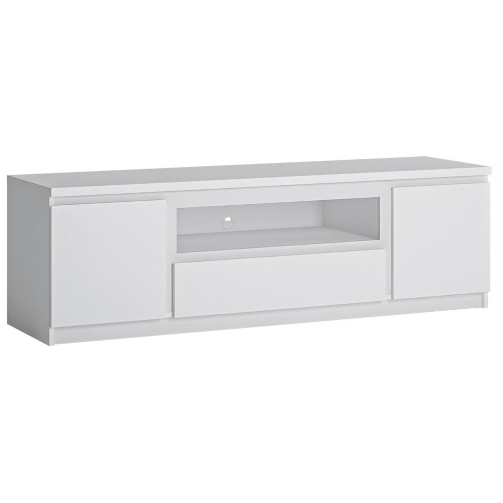 LOWBOARD Fortaleza-129 - Weiß, Holzwerkstoff (165/51/45cm) - Lomado