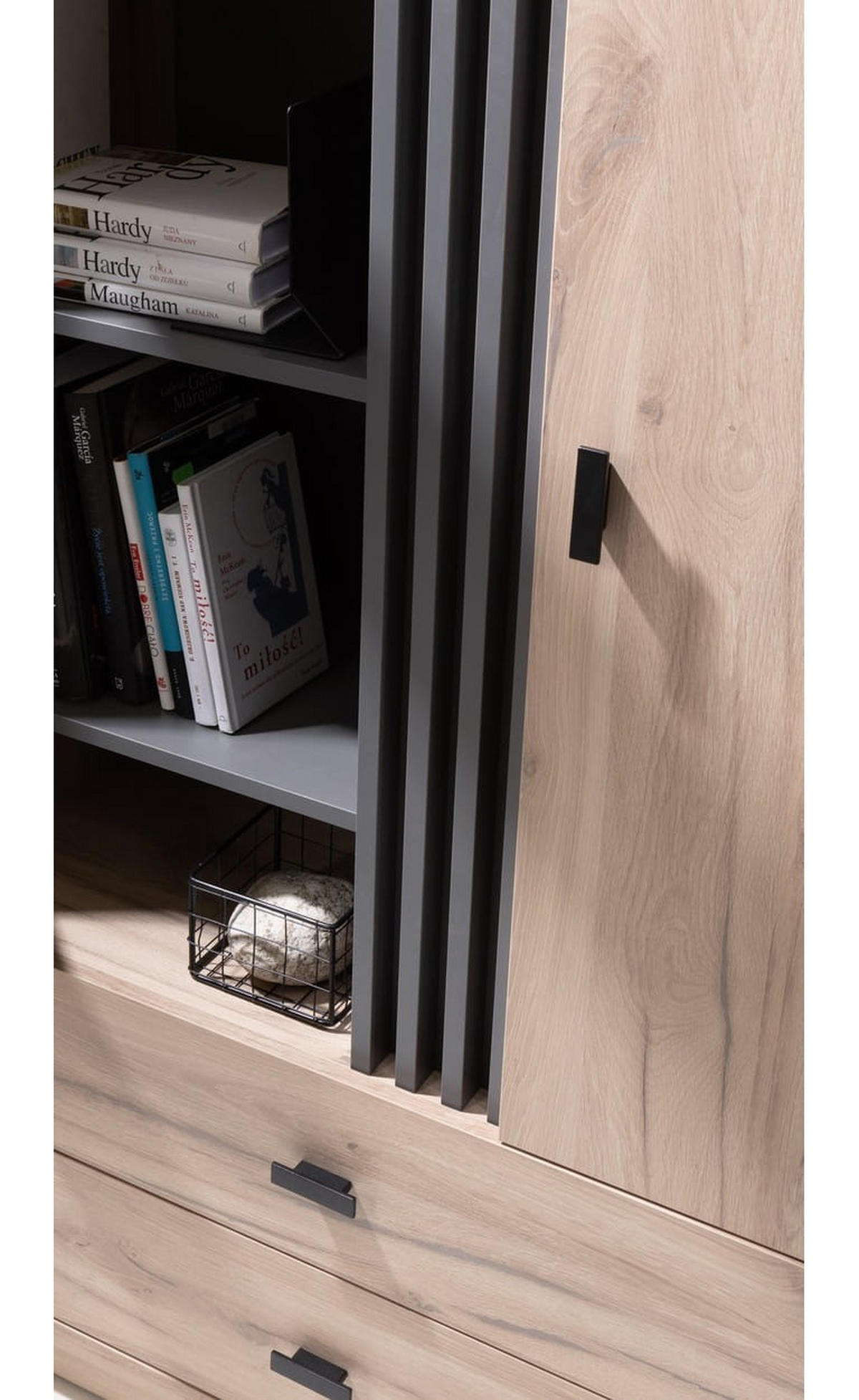 WOHNZIMMER Set – ALLMO System – Eichefarben - Eichefarben, Holzwerkstoff (120/85/40cm) - hi-markt