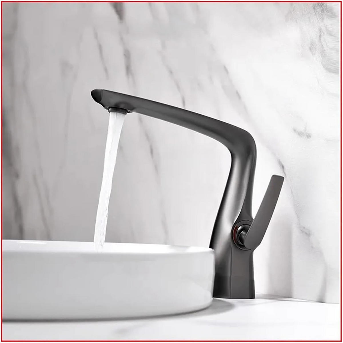 BADEZIMMERARMATUR, 18 cm hoch, Roségold - Roségold, Metall (30/10/20cm) - Vallsero