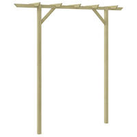 PERGOLA aus Holz LURV | 2x2m Kiefernholz | Rankhilfe Pergola - Grün, Holz (200/205/40cm) - DELUKE