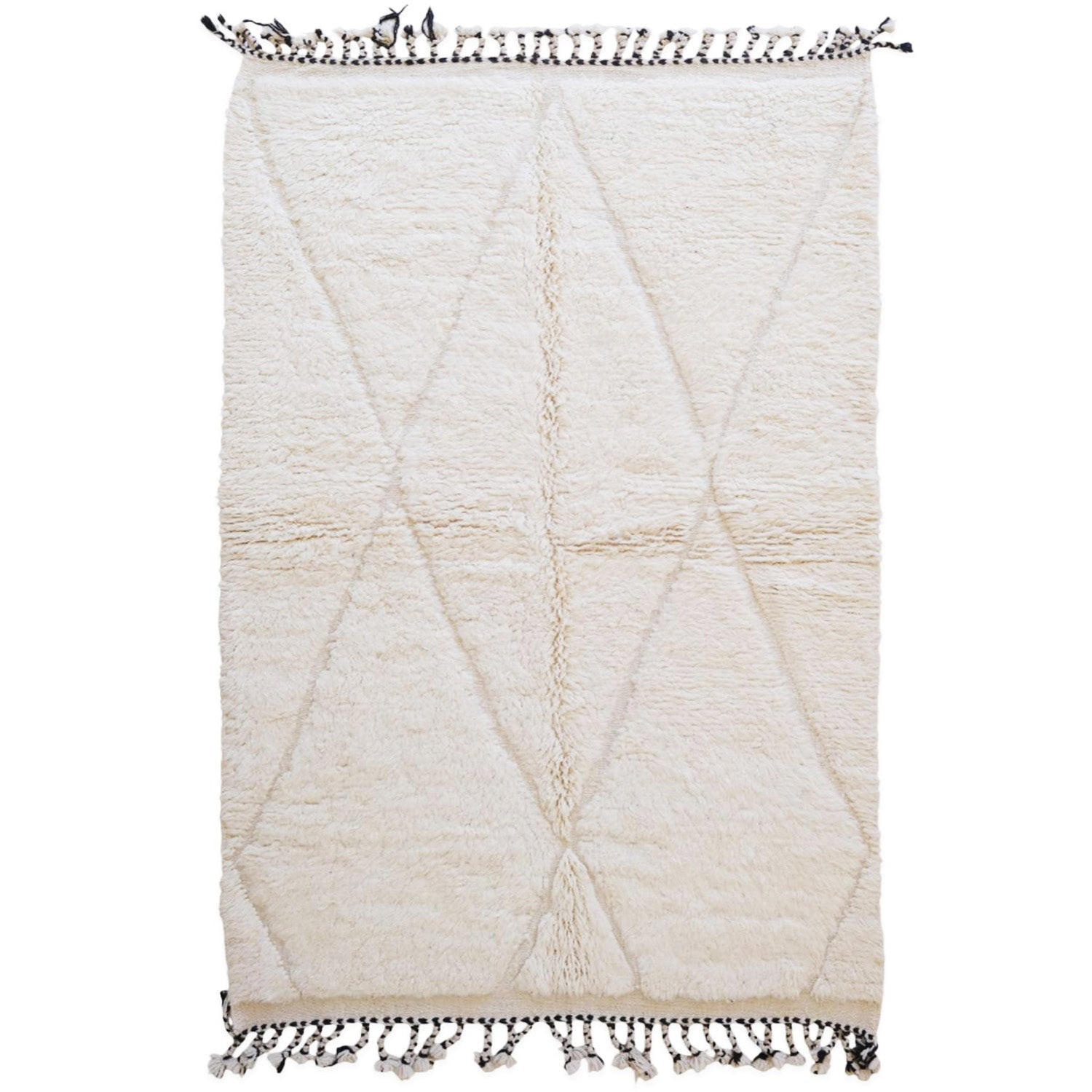 BERBERTEPPICH aus Marokko aus reiner Wolle 200x 300 cm - Beige, Naturmaterialien (200/300cm) - AFK Living