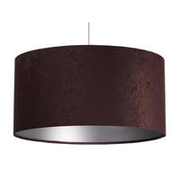 HÄNGELEUCHTE Silber 30/20 cm - Silberfarben/Braun, Kunststoff (30/0.45/20cm) - ONZENO
