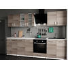 KÜCHENZEILE LECO 280 eiche nelson - Dunkelbraun, Holzwerkstoff (280/82/46cm) - roe furniture