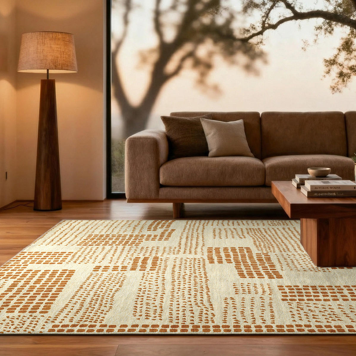 PREPROGA Zen Garden Dryed Banana 140/200 cm - rjava, umetna masa/tekstil (140/200cm) - Louis De Poortere