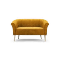 SOFA Pero Honig, Buchenholz Beine, Sofa im skandinavischen Stil - Buchefarben/Honig, Holzwerkstoff (132/70/57cm) - Bettso