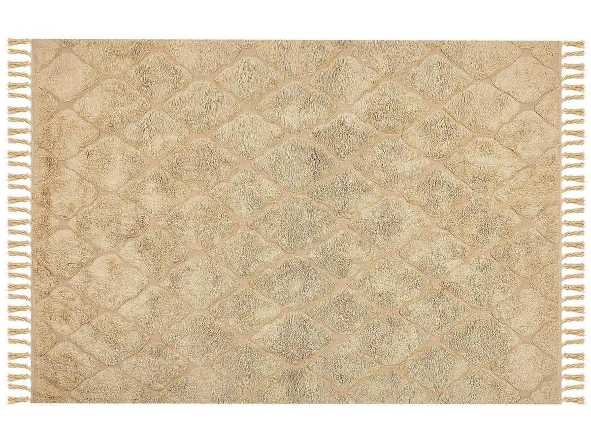 KURZFLOR-TEPPICH Sanliurfa 230/160 cm - Beige, Textil (160/230cm) - Beliani