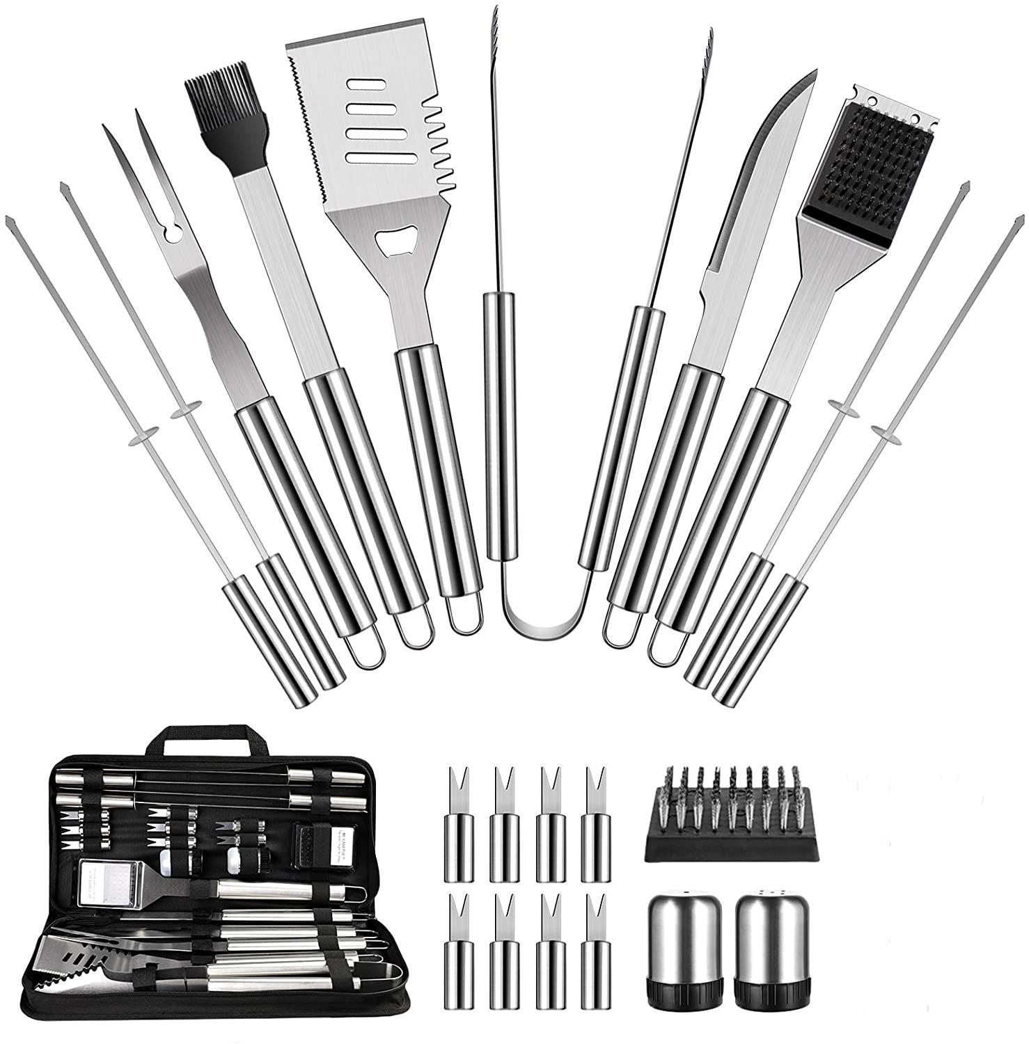 GRILLBESTECK 22-teiliges Set - Multicolor, Metall (43.5cm)