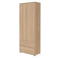 HOCHSCHRANK Der Aufrechte - Braun, Holzwerkstoff (70/188/36cm) - Mokebo