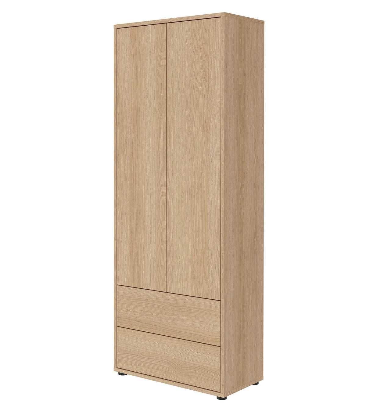 HOCHSCHRANK Der Aufrechte - Braun, Holzwerkstoff (70/188/36cm) - Mokebo