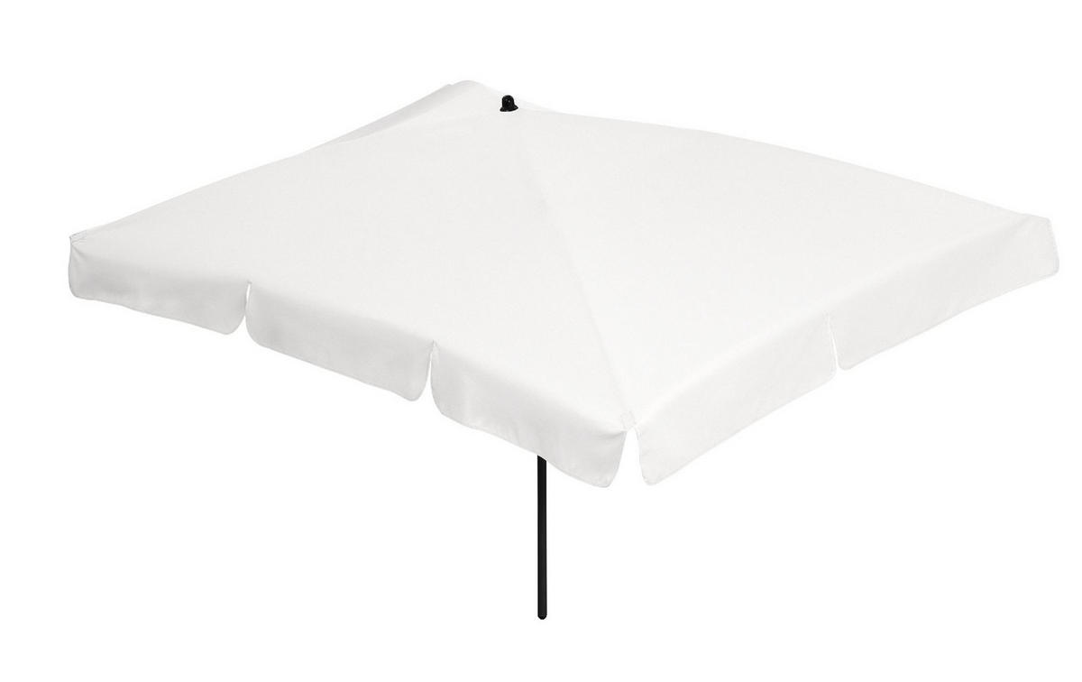 SONNENSCHIRM 122/200/126 cm - Weiß, Kunststoff (200/122cm) - FARE