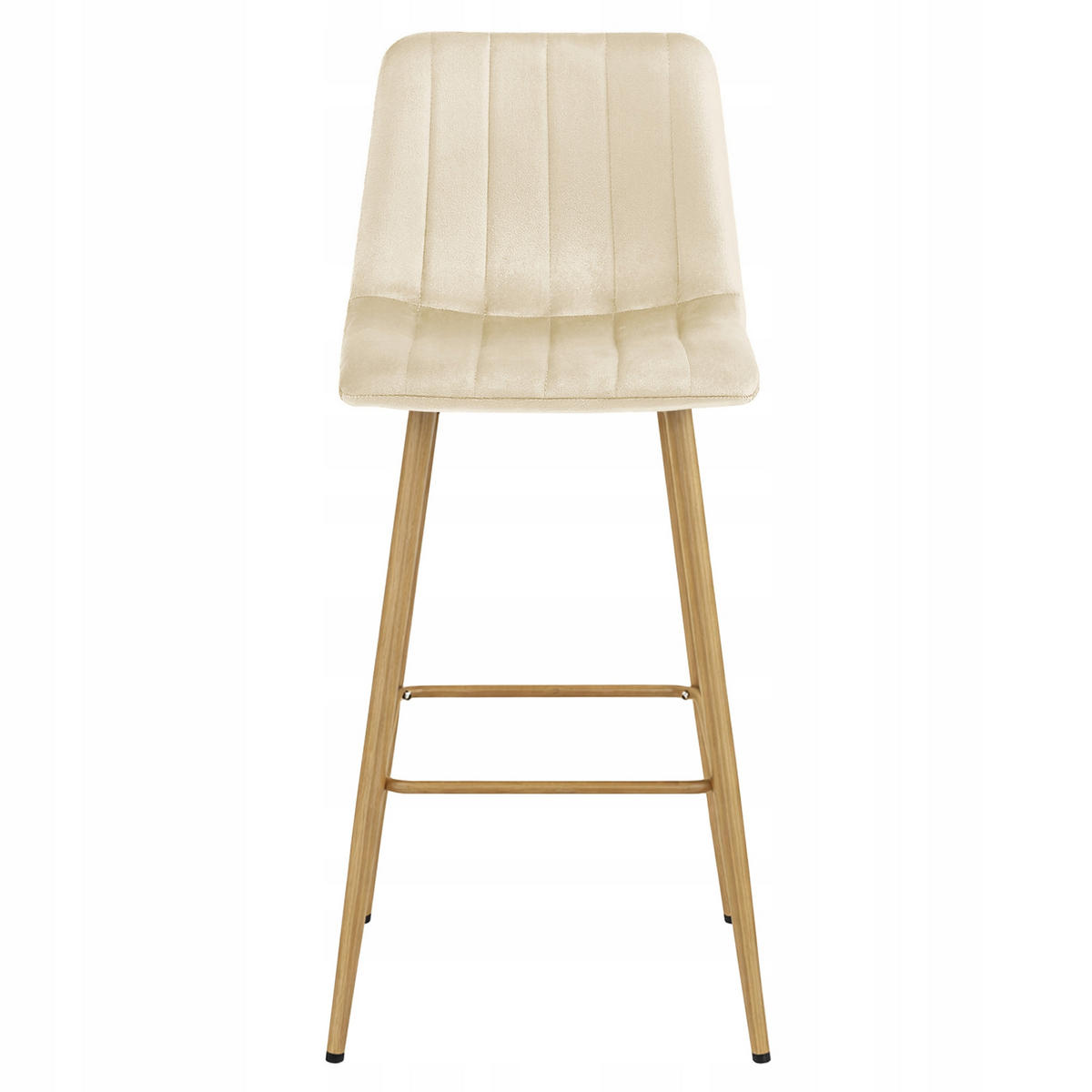 BARHOCKER Beige 43x49 cm POZZA Ergonomisches Sitzkissen - Beige, Metall (43/56/49cm)
