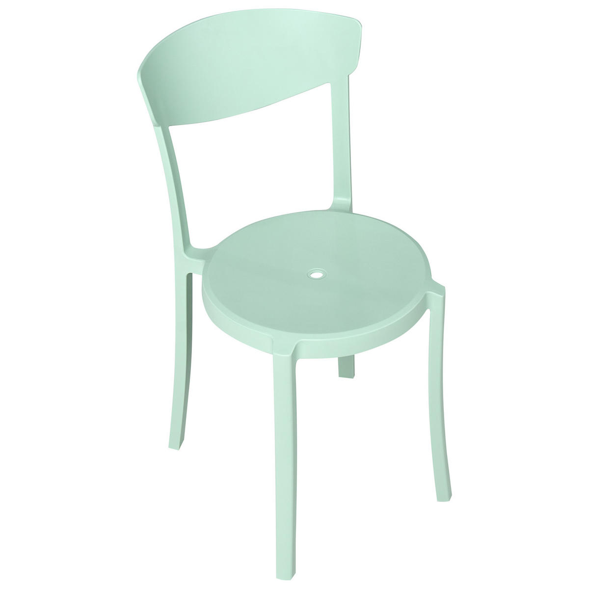 GARTENSTUHL 4er-Set Mintgrün Vieste - Mintgrün, Kunststoff (42/80/38cm) - Beliani