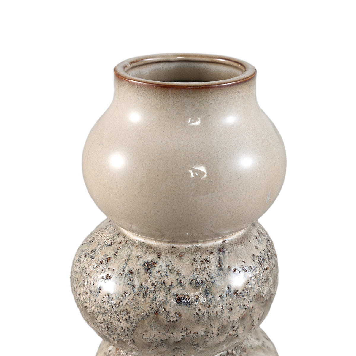 TOPF Concetta Beige 15/15/26cm - Beige, Keramik (26cm) - PTMD Collection