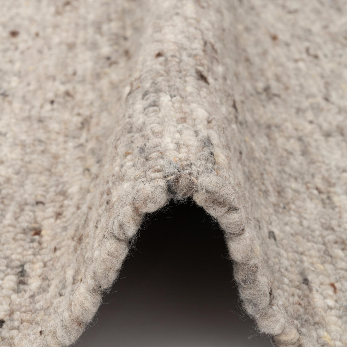 NATUR TEPPICH WOLLE ALASKA MELIERT - Braun, Textil (190/290cm) - Pergamon