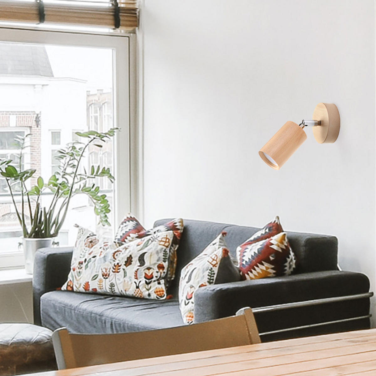 WANDLEUCHTE Holz Braun Beweglicher Spot - Braun, Holz (10/15/10cm)