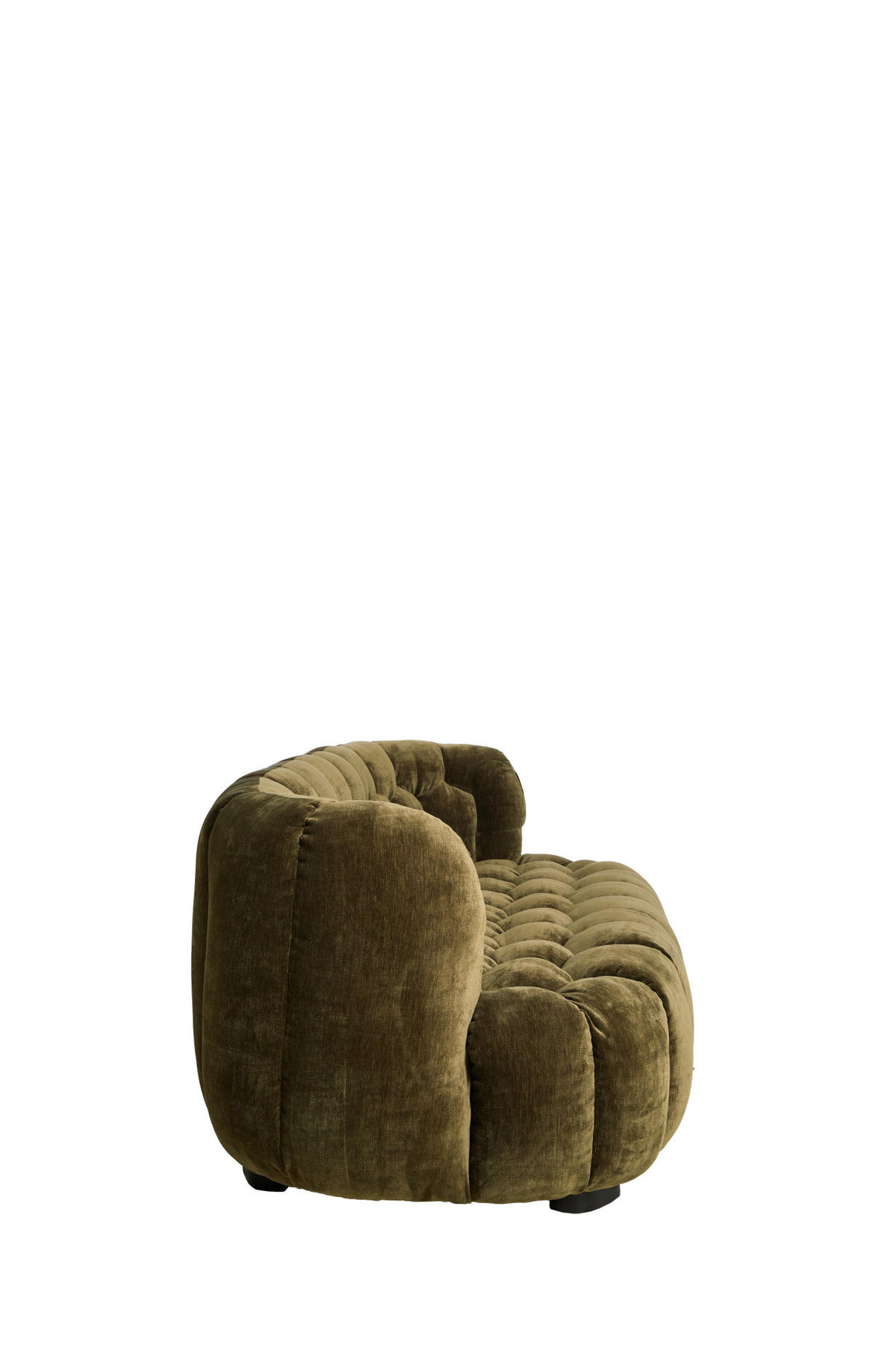 SITZMÖBEL - Grün - 200/100/78 cm - Grün, Textil (100/78/200cm) - Light & Living