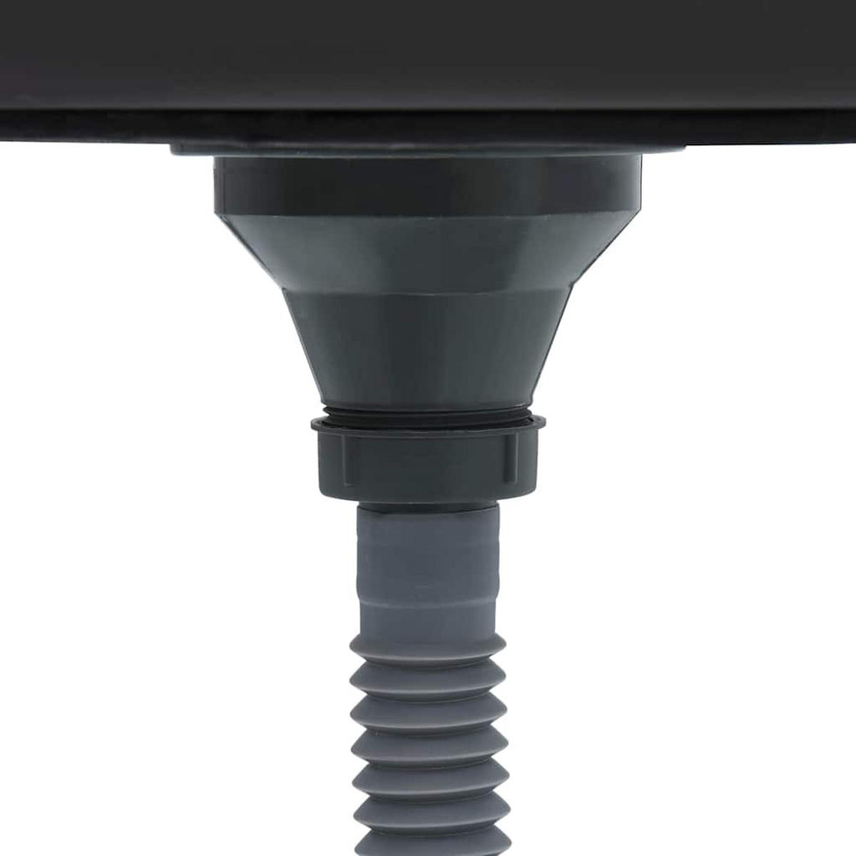 EINBAUSPÜLE Handgemachte Schwarz Edelstahl - Schwarz, Metall (40/20/40cm) - vidaXL