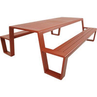 PICKNICK-SET Estilo - Rot - 220/183/74 cm - Rot, Metall - Lesli Living