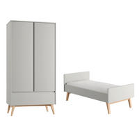 SOBA ZA BEBE 2-dijelniSwing Sivo i drvo - siva, drvni materijal (144/89/76cm) - Petits-meubles