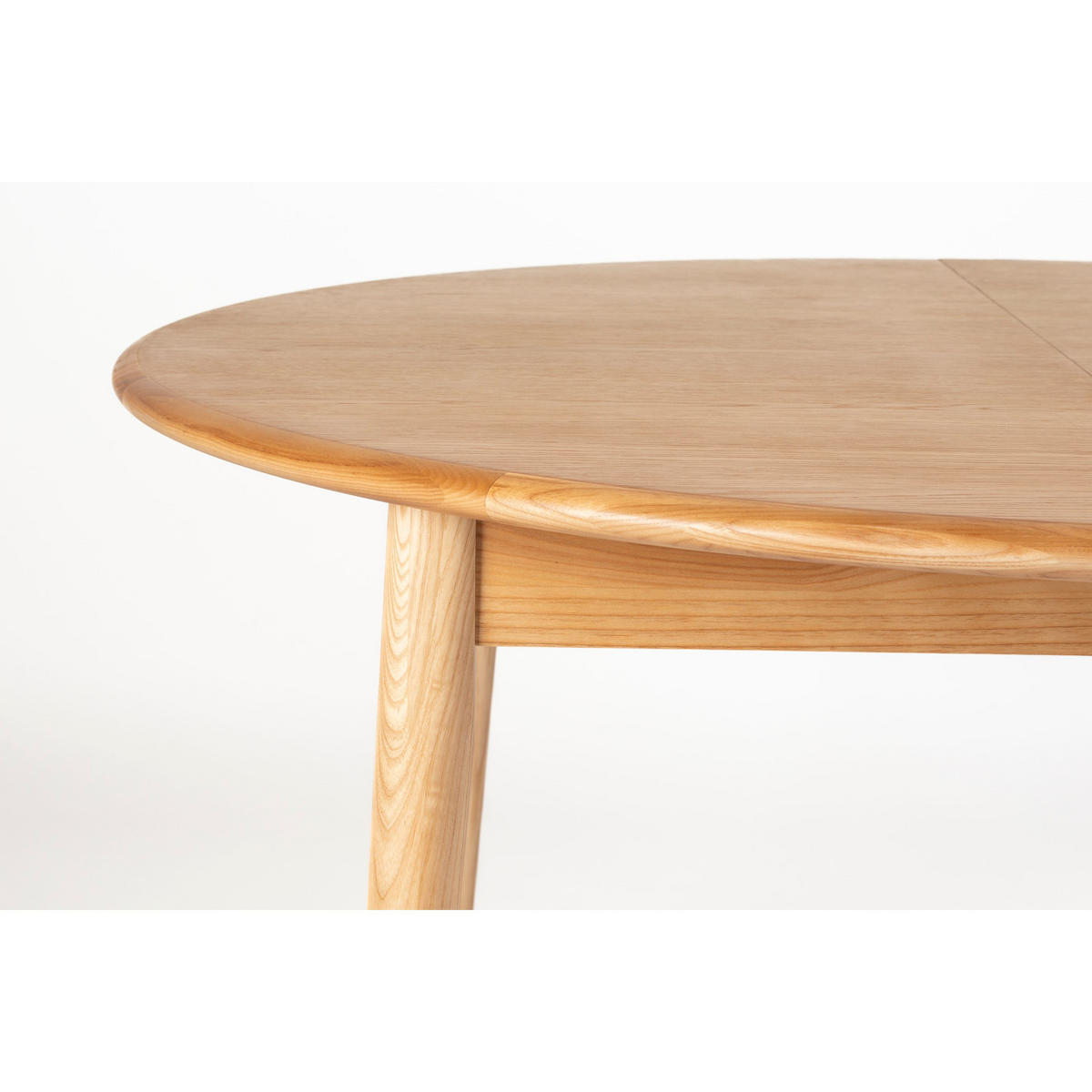 ESSTISCH Twist Ausziehbarer Rund 120/160x120 cm Eiche - Beige, Holz (160/120/76cm) - Zuiver