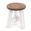 PFLANZENHOCKER Bern Mahagoni Massivholz 06 weiß-landhaus - Weiß, Holz (20/23/20cm) - DESIGN DELIGHTS