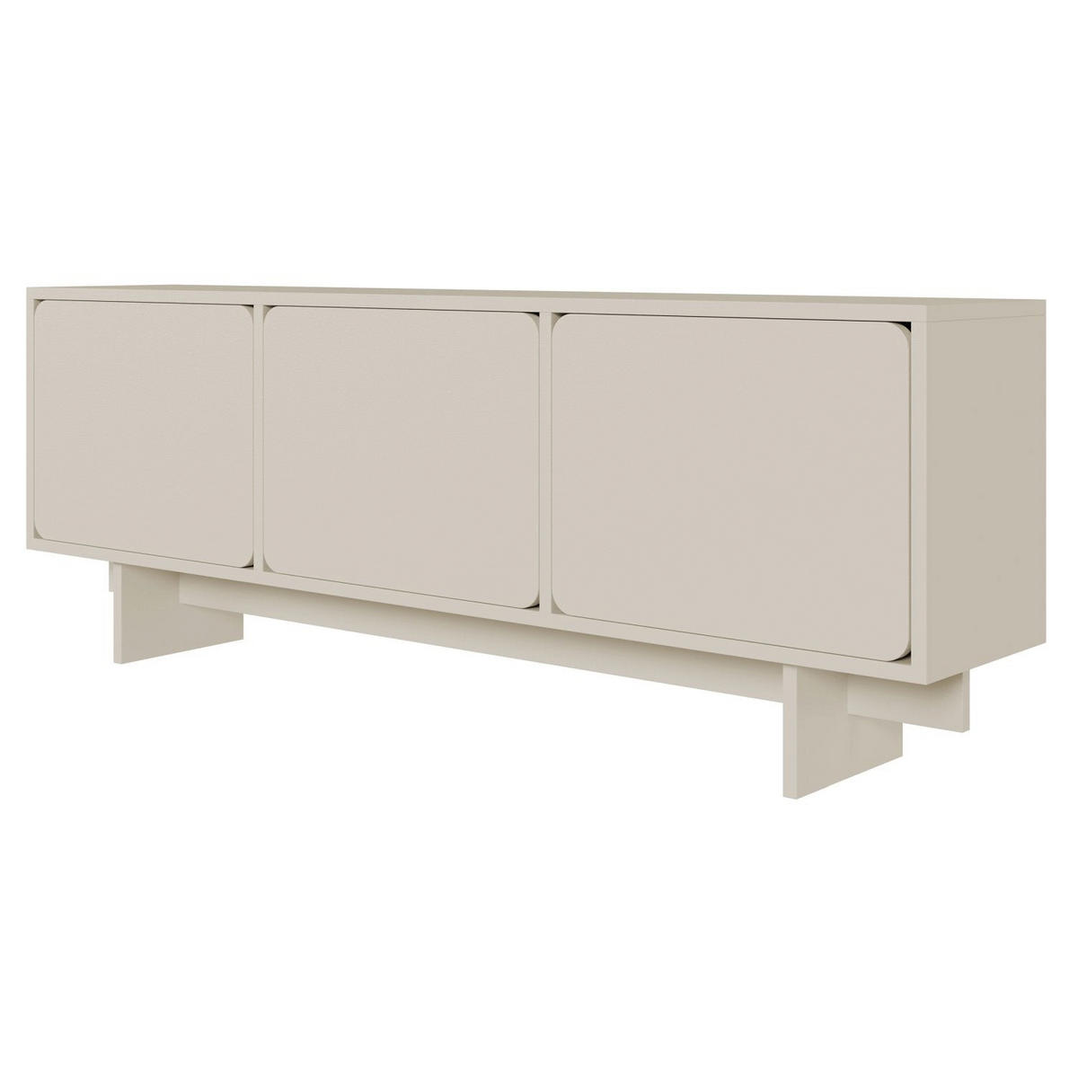 TV-LOWBOARD Wuwu Greige 150/55/35 cm - Taupe, Holzwerkstoff (150.4/55/35cm) - Selsey