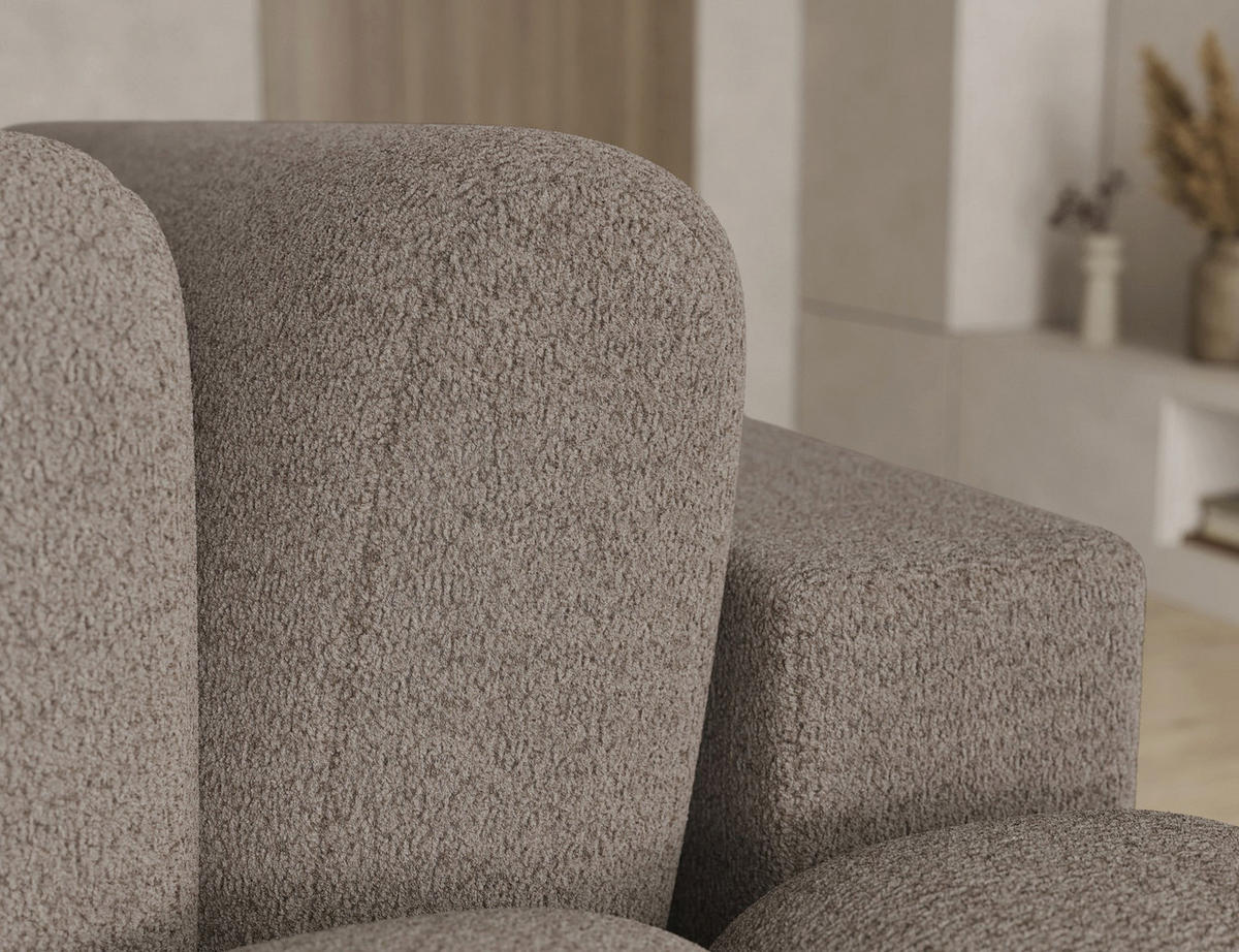 ECKSOFA COZION L-Form mit Schlaffunktion & Bettkasten – Modernes 3-Sitzer Sofa, HR-Kaltschaum, Wellenfederung, 267 × 165 cm - Schwarz/Braun, Kunststoff (267/165cm) - Wohnideebilder