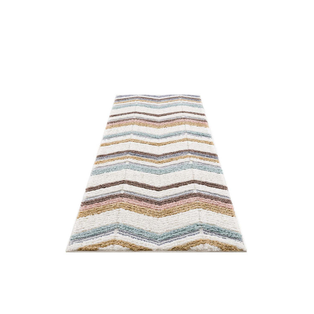 HOCHFLOR-TEPPICH Focus 3009 Multi 80x300 cm - Multicolor, Textil (80/300cm) - carpet city