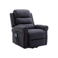 MASSAGESESSEL - 1 Person - Stoff - Anthrazitgrau - - Anthrazit, Textil (84/107/91cm) - Vente-Unique