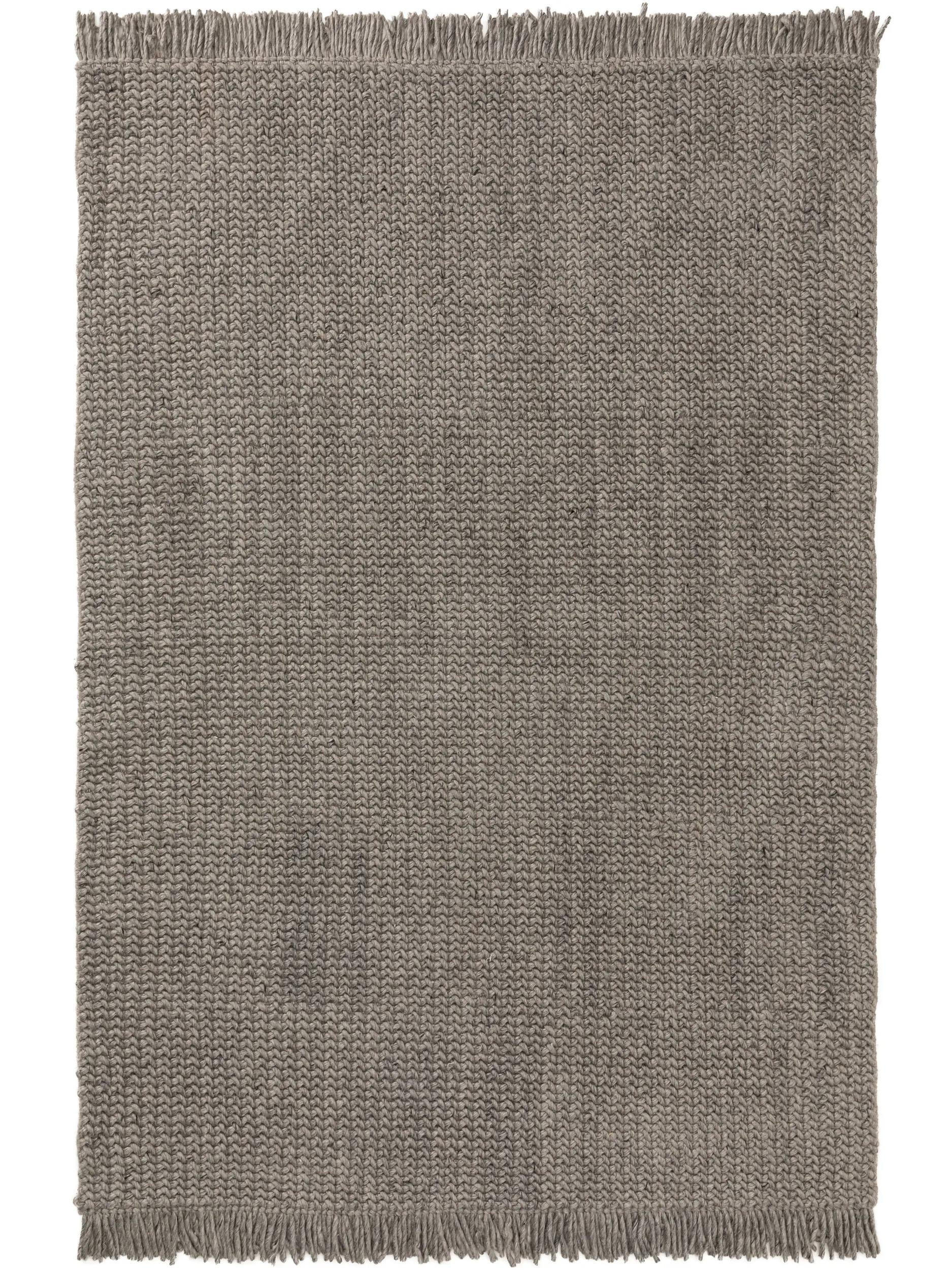 WOLLTEPPICH Velma Grau 160x230 cm - Grau, Textil (160/230cm) - benuta Pure