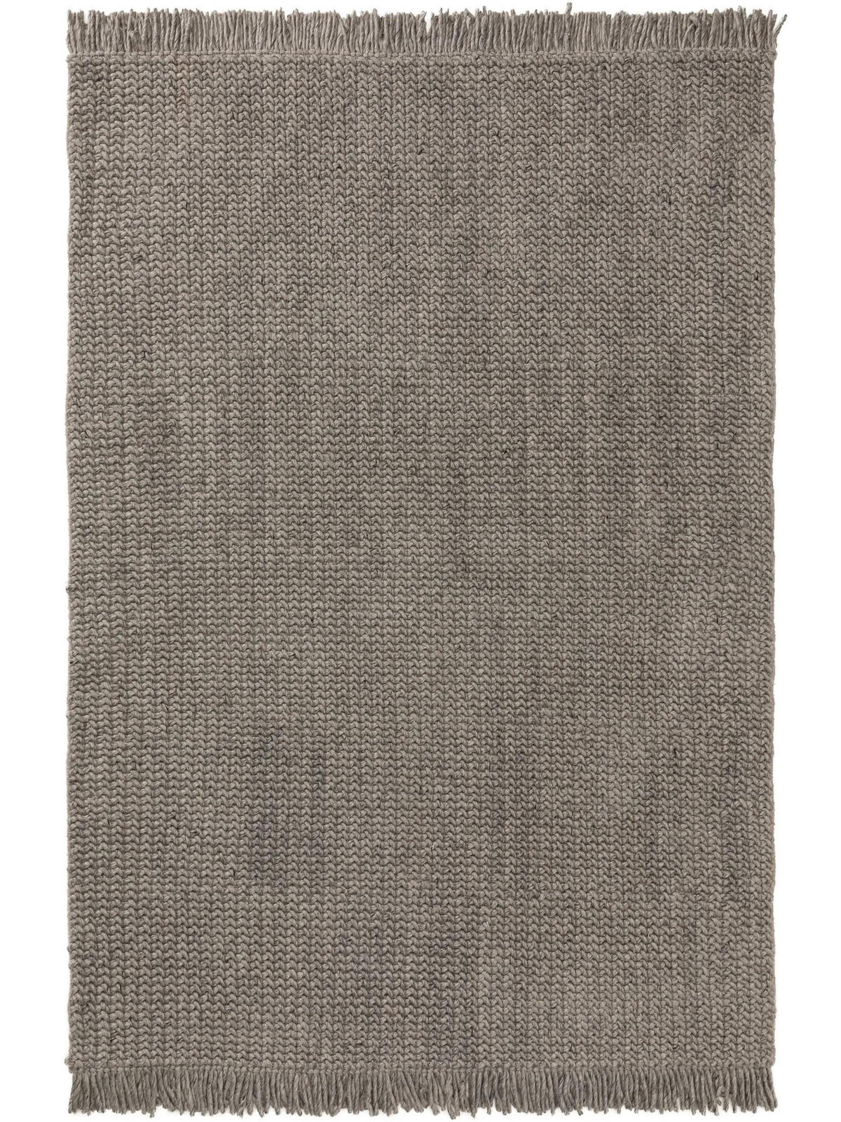 WOLLTEPPICH Velma Grau 160x230 cm - Grau, Textil (160/230cm) - benuta Pure