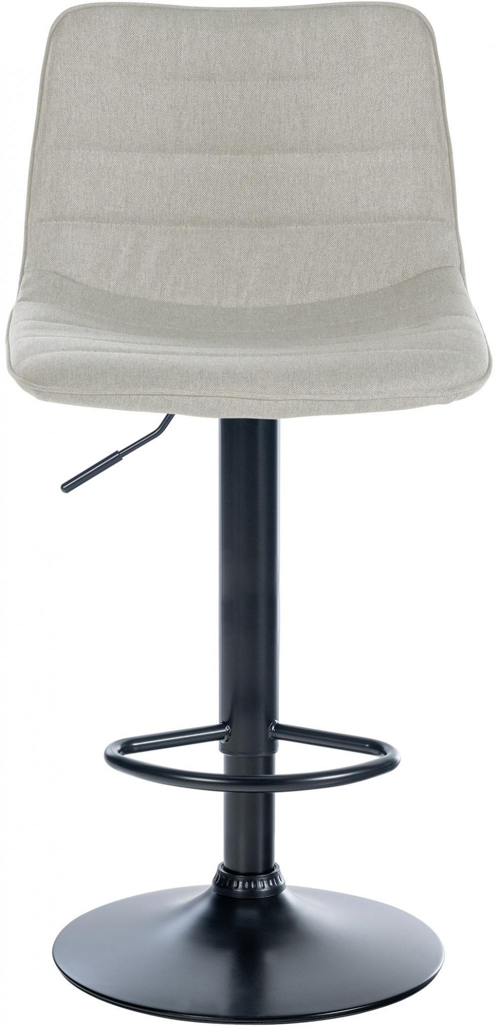 BARHOCKER 2er Set Stoff creme - Creme, Textil/Metall (45/89/46cm) - CLP