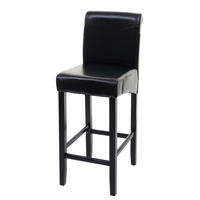 BARHOCKER Schwarz - Schwarz, Leder (39/105/53cm) - MCW