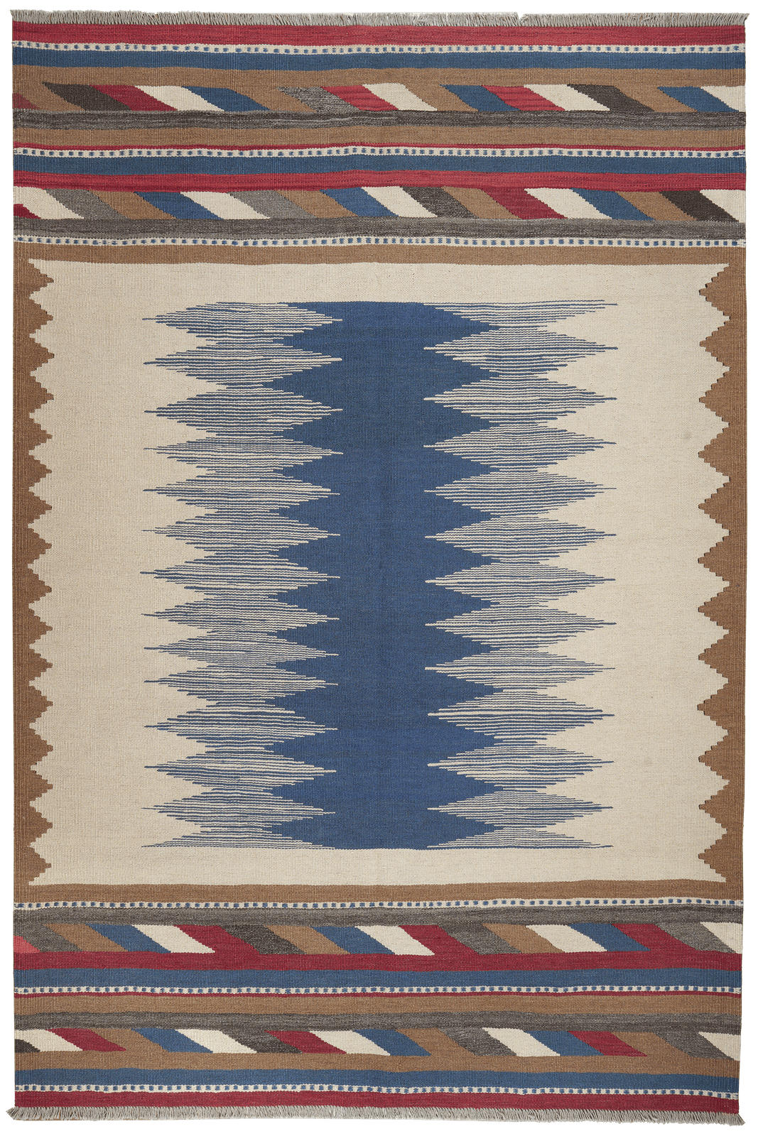 Looma Kelim-Teppich Beige 176x264 cm