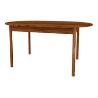 TISCH OVAL INA Wildeiche - Mokka, Holz (180/90/77cm) - byoak