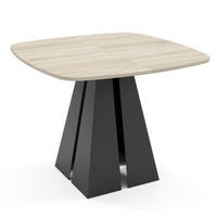 TISCH Schwarz Figo Ausziehbar - Schwarz, Holzwerkstoff (120/120/76cm) - Sepro Meble