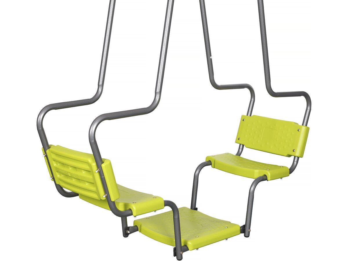 KLETTERGERÜST AUS STAHL ludo ii Grün - Grün, Metall (225/195/315cm) - Habitat Garten