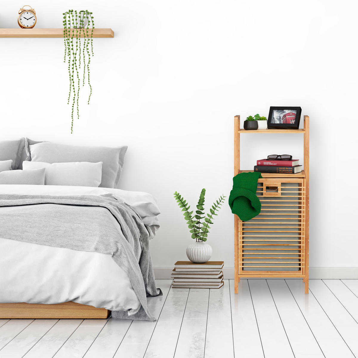 BADREGAL - Multicolor, Holz/Holzwerkstoff (40/95/30cm) - Relaxdays
