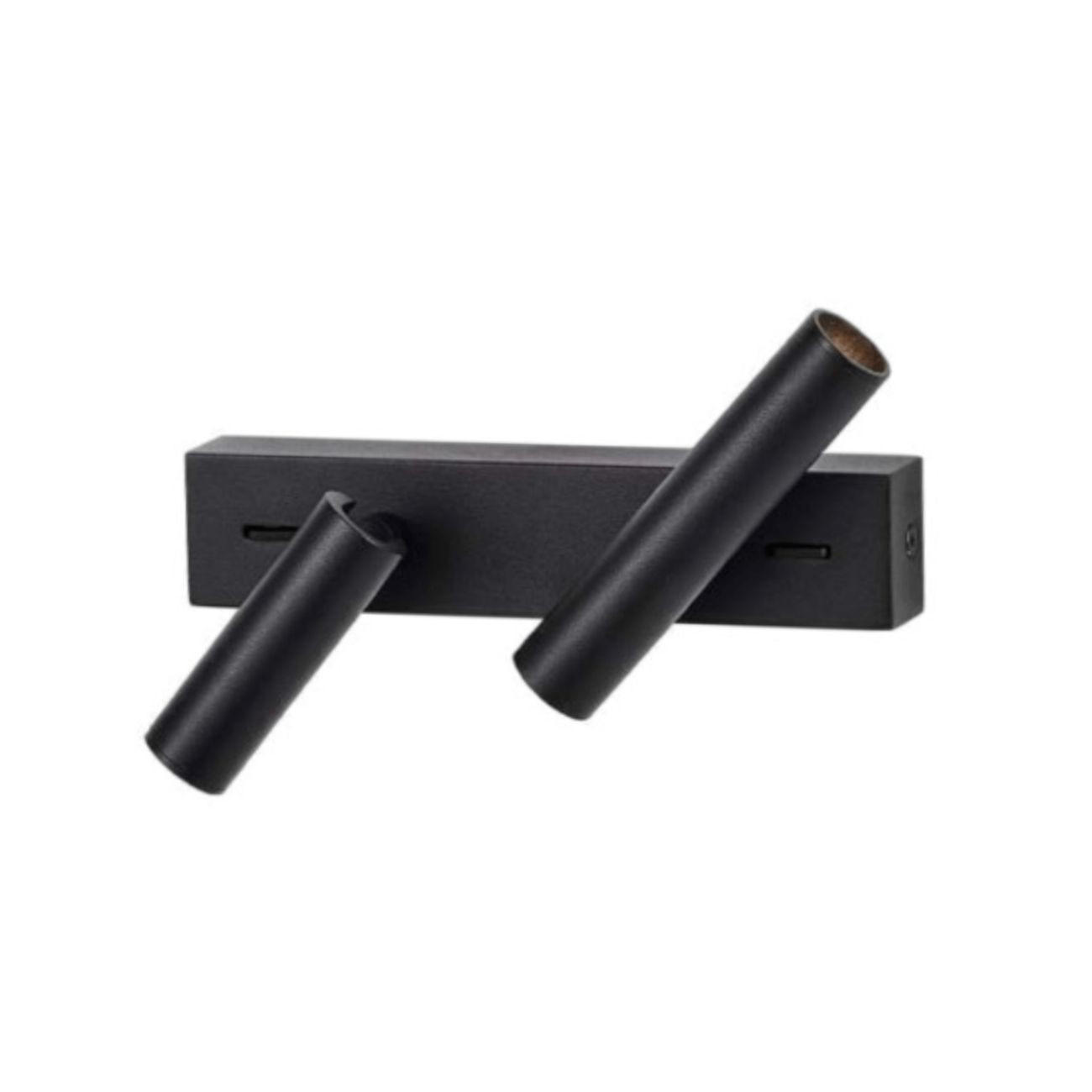 WANDLEUCHTE Elenka, Schwarz, 23cm - Schwarz, Metall (4/4/23cm) - KOSILUM