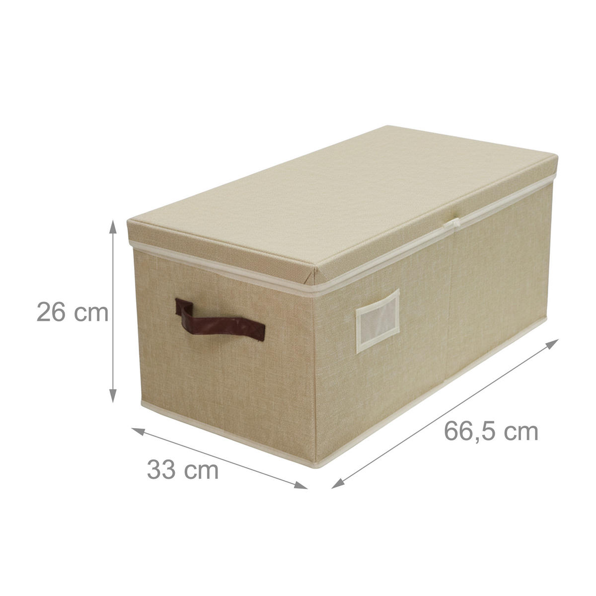 WEIHNACHTSKUGEL-AUFBEWAHRUNGSBOX - Beige, Wellpappe/Kunststoff (66.5/26/33cm) - Relaxdays