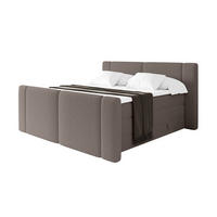BOXSPRINGBETT mit Matratze H3/H4 - EVON KING Zanozek - 140x200 cm Braun - Braun, Holzwerkstoff (140/200cm) - ALTDECOR