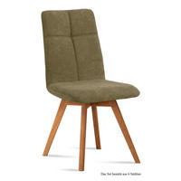 ESSZIMMERSTUHL (6er-Set) Dimut 47x92x60 Eiche geölt/Olivgrün - Eichefarben/Olivgrün, Kunststoff (60/92/47cm) - 58aufmkessel