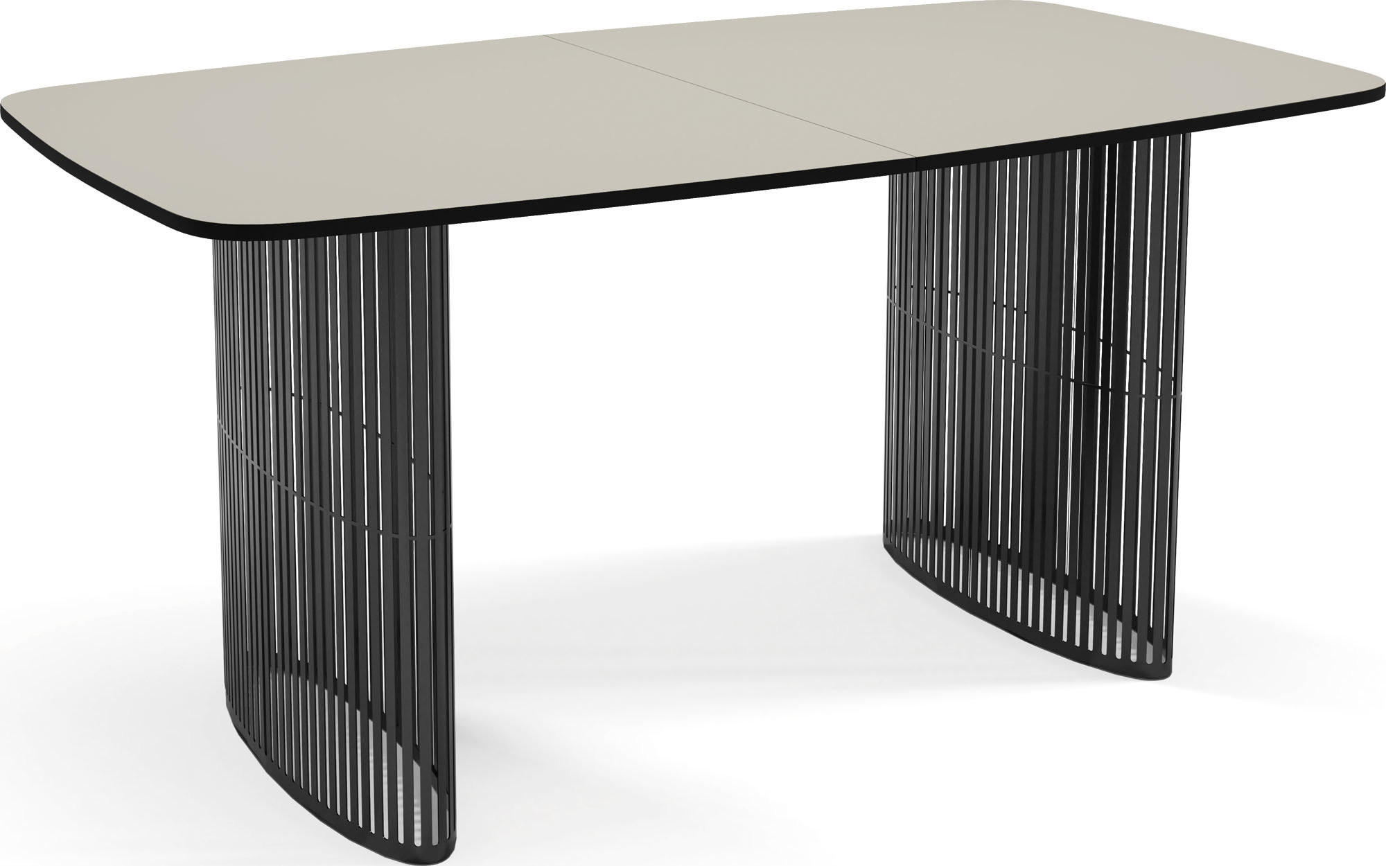 ESSTISCH Cavaro rechteckig oval ausziehbar, Beige Cashmere 160-236/90/76 cm - Kaschmir/Beige, Holzwerkstoff/Metall (90/236/76cm) - WFL GROUP