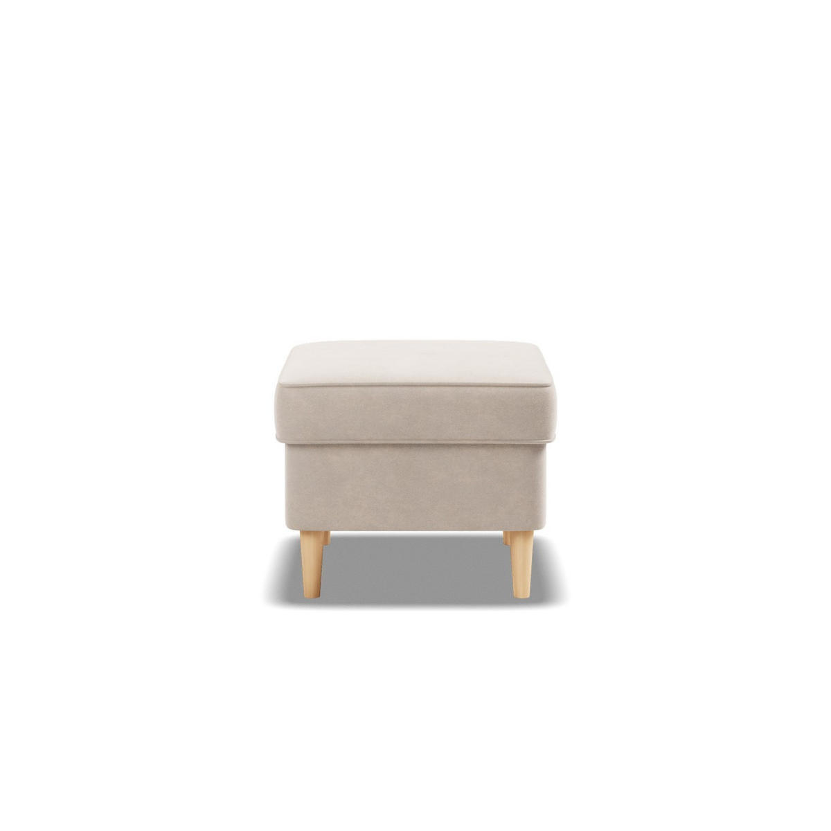 FUSSHOCKER FÜR SESSEL VELO, Beige - Beige, Textil (49/40/49cm)