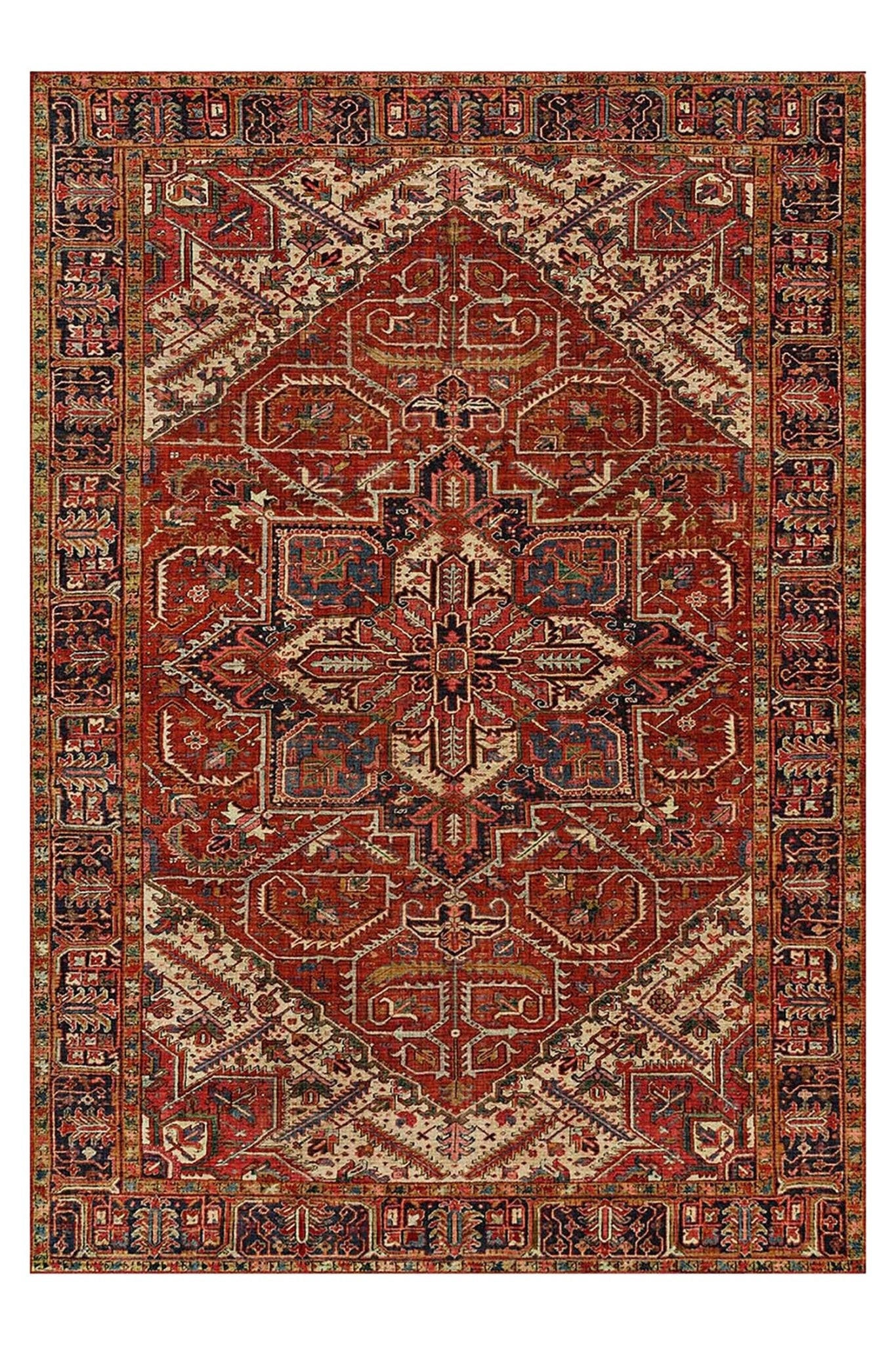 TEPPICH Design englische Kettelung rot - Rot, Textil (160/230cm) - AFK Living