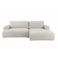 ECKSOFA LUNA mit Bettkasten und Schlaffunktion, Graphitfarben - Graphitfarben, Textil (271/195cm) - KS Home Concept