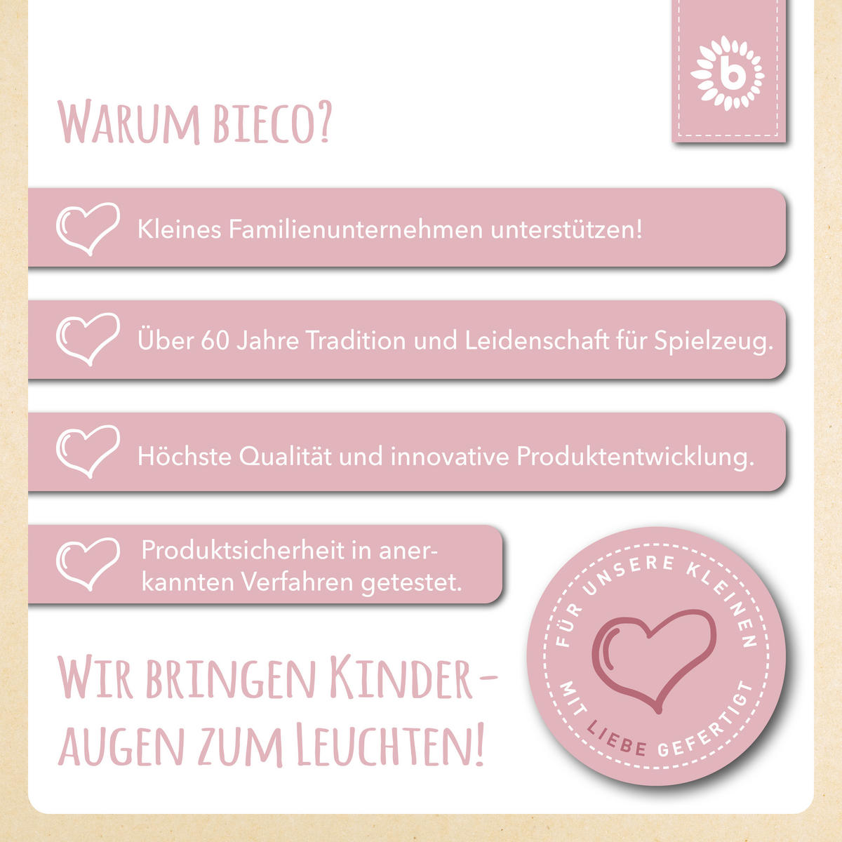 BEISSRING mit Silikon Perlen - ab Geburt - Rosa, Kunststoff (9/6.8cm) - Bieco Spielwaren