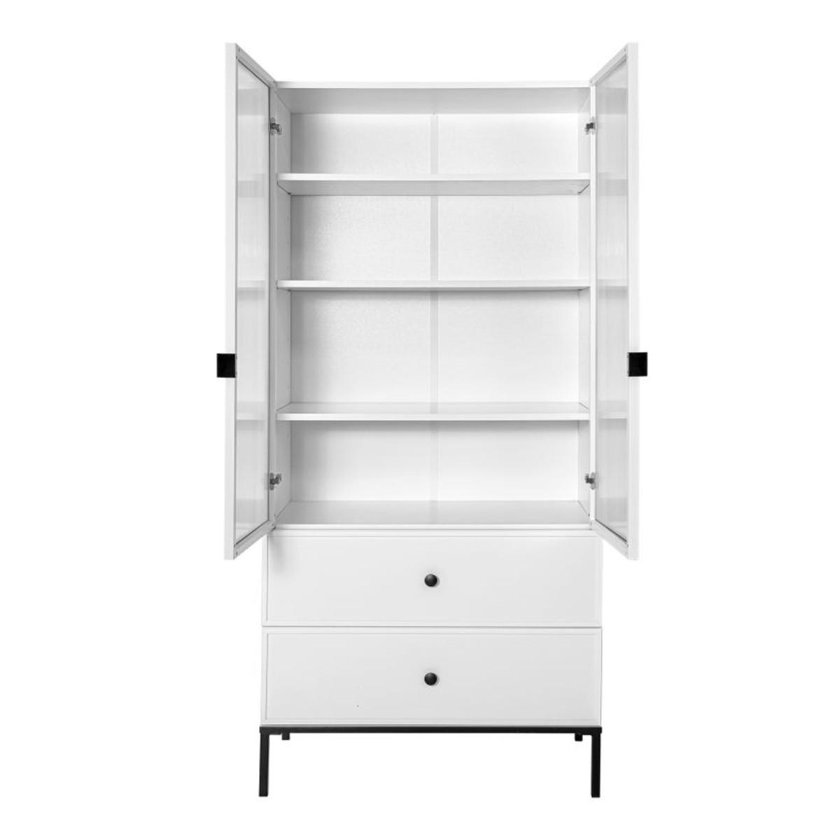 KNIHOVNA Lumi Černobílý - bílá, kompozitní dřevo (80/170/40cm) - Petits-meubles